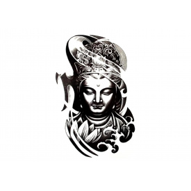 Тимчасовий перекладне тату Будда Tattooshka 150×210 мм