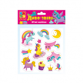 Набор мягких наклеек "Чудо-Звери" Vladi Toys VT4210-07 Укр