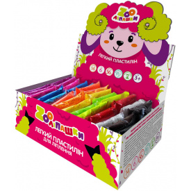 Пластилін легкий ZOOліпашки шоу-бокс "Баранчик" ZIRKA 140213 шоу-бокс 14 кольорів 56 стіків по 6 г
