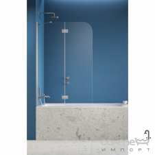 Шторка на ванну Radaway Garda PND II 1000x1500 10720100-01-01L профиль хром/прозрачное стекло