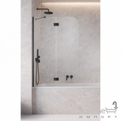 Шторка на ванну Radaway Garda PND II 1000x1500 10720100-54-01L профиль черный/прозрачное стекло Житомир