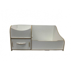 Органайзер для косметики настільний Mine 27х15х13см Білий (hub_917fob)