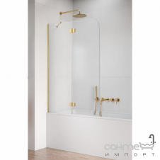 Шторка на ванну Radaway Garda PND II 1000x1500 10720120-99-01L золото браш/прозрачное стекло