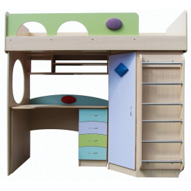 Дитячий комплект УМКА МАКСІ МЕБЛІ Дуб молочний/Зелена вода/Лаванда (5102699)