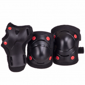 Комплект защиты Zelart SK-2332 S Черный