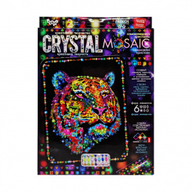 Креативна творчість "Crystal mosaic Тигр" Danko Toys CRM-02-01 6 форм елементів