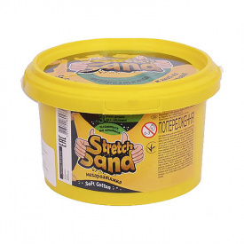 Набір креативної творчості "Stretch Sand" Danko Toys STS-02-01U 400 гр Жовтий