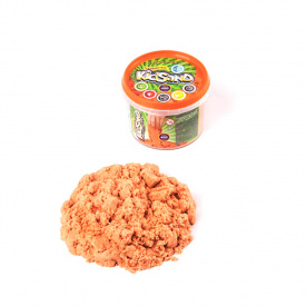 Набір креативної творчості "Кінетичний пісок "KidSand" Danko Toys KS-01-06 400 гр Помаранчевий