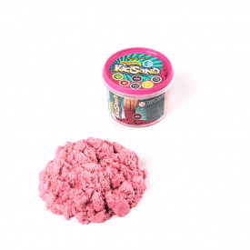 Набір креативної творчості "Кінетичний пісок "KidSand" Danko Toys KS-01-06 400 гр Рожевий