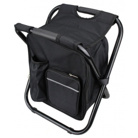 Стул - рюкзак складной 3в1 с термосумкой BackPack Черный