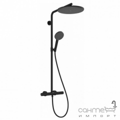 Душевая стойка с термостатом Hansgrohe Raindance Alive S Puro 300 1jet EcoSmart 24593670 Ecostat Element черный матовый Киев