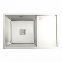 Кухонна мийка Platinex Handmade 78*50 L (з сифоном та кріпленням), Нержавіюча сталь Чугуев