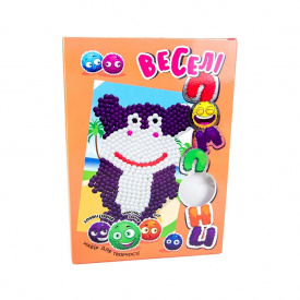 Набір для творчості "Бегемот" Strateg 30993 веселі помпони