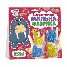 Набір для творчості Мильна фабрика Смішні тварини Ранок 10100580 4 формочки