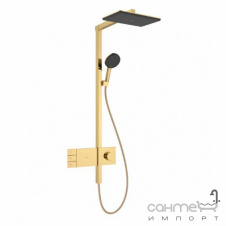 Душевая стойка с термостатом Hansgrohe Raindance Alive Q 210/340 2jet ShowerSelect Comfort 24590990 золото