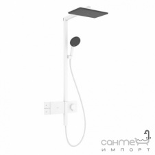 Душевая стойка с термостатом Hansgrohe Raindance Alive Q 210/340 1jet с ShowerSelect Comfort 24580700 белый матовый