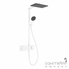 Душевая стойка с термостатом Hansgrohe Raindance Alive Q 210/340 1jet с ShowerSelect Comfort 24580700 белый матовый