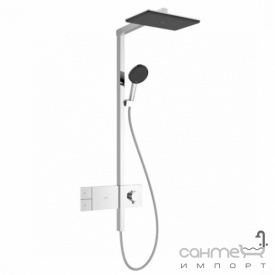Душевая стойка с термостатом Hansgrohe Raindance Alive Q 210/340 1jet EcoSmart ShowerSelect Comfort 24581000 хром