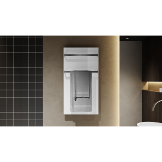 Сушарка для рушників у ванну з загартованого скла з підігрівом