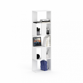 Стелаж розділювач кімнати Арандіс білий 160х45х25 5 пол