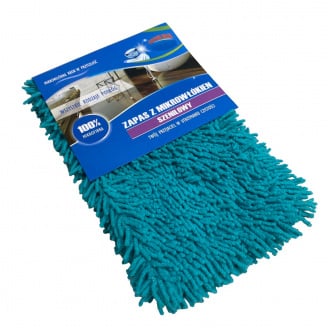 Запаска до швабри-полотера 40х10 см Feniks мікрофібра 1472 бірюзовий