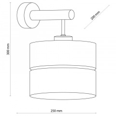 Бра TK Lighting Eco 20x30 см Чорно-коричневий (TK5776) Южноукраїнськ