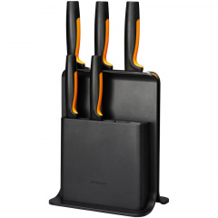 Набор кухонных ножей Fiskars Functional Form 6 предметов Черный (1057554) Киев