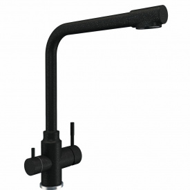 Змішувач для кухні з виходом під осмос Platinex KT 8201, (під фільтр), Чорний