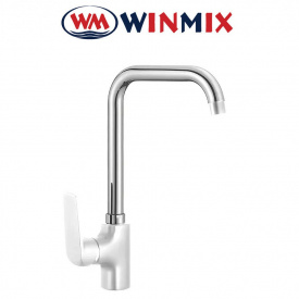 Змішувач для кухні Вухо Winmix Oregon White nut (Chr-014-G), Польща