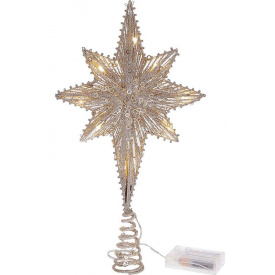 Звезда на елку с подсветкой BonaDi 40x20 см Шампань (DP219491)