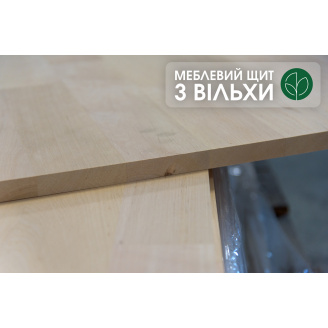 Мебельный щит из ольхи сращенный, 20 мм, 1,00 х 0,65 м, 1 сорт