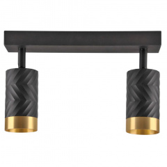 Спот Polux Arras 5.5x26x16.5 см Чорно-золотистий (Pol323545) Калуш