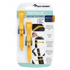 Набор стяжек Sea To Summit Stretch-loc 12 12mm*300mm 2 Pack Yellow (1033-STS ASLSTRP12X300YW)