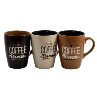 Набір кружок 340 мл Interos Coffee 6 шт KW 124 (81146)