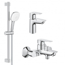 Набір змішувачів для ванни Grohe BauEdge New хром (UA123365S1)