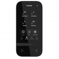 Клавіатура бездротова Ajax Keypad TouchScreen Fibra black чорна (81719.226.BL1)