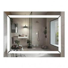 Дзеркало Mixxus Light MR01-80x60 LED-підсвічування, антизапотівання, годинник (MI5998)