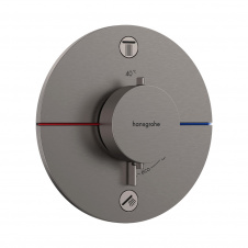 Термостат прихованого монтажу Hansgrohe ShowerSelect Comfort S 2 функції, матовий чорний хром (15554340)