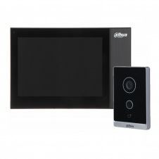 Комплект відеодомофона 7" Dahua DHI-VTH2421FB-P + виклична панель DHI-VTO2211G-WP-S2 Standart Black (53169)