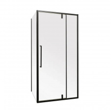 Душова кабіна без піддону Mixxus Premium BEVEL SC01-100x80x195-TR Black (MI6870)