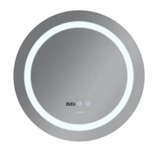 Дзеркало Mixxus Plain MC02-60-CASE LED Touch, Anti-fog, димер, рег. яскравості, годинник (MI6661)