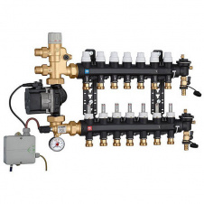 Колектор для теплої підлоги Caleffi UPS 25-60 3/4x3/4 7 контурів