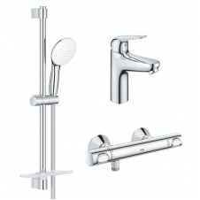 Набір змішувачів для ванни 3 в 1 Grohe Euroeco New хром (UA123241M0)