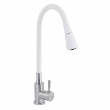 Фото - Змішувач для кухні Lidz Aria 015F31 White/Nickel (LDARI015F31WNK36981) Змішувач для кухні Lidz Aria 015F31 White/Nickel (LDARI015F31WNK36981)