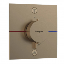 Змішувач для душу Hansgrohe ShowerSelect Comfort E з термостатом на 2 споживача шліфована бронза (15572140)