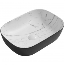 Фото - Раковина накладна Mixxus Premium Diverse-0112 Marble-Black 455x325x135 мм (MP6541) Раковина накладна Mixxus Premium Diverse-0112 Marble-Black 455x325x135 мм (MP6541)