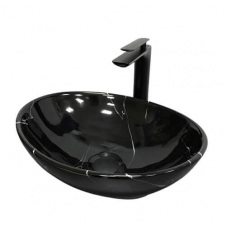 Раковина накладна VBI Parma Black marmo glossy (VBI-011023)