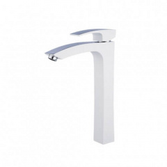 Змішувач для умивальника Gappo G1007-18 білий/хром Ладан