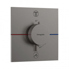 Термостат прихованого монтажу Hansgrohe ShowerSelect Comfort E 2 функції, матовий чорний хром (15572340) Ахтырка