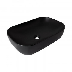 Раковина-чаша накладна Qtap Robin 610х400х145 чорний матовий (QT132143PMBMBN) Миргород